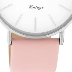 Oozoo Damen Armbanduhr Vintage C20210 Analog Leder rosa UOC20210
