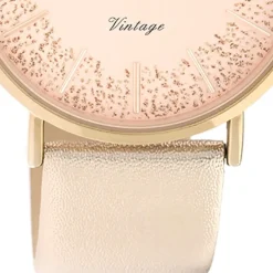 Oozoo Damen Armbanduhr Vintage C20127 Analog Leder roségold UOC20127