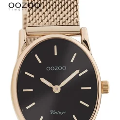 Oozoo Damen Armbanduhr Vintage Series C10968 Analog Metall Mesh rosé UOC10968