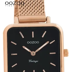 Oozoo Damen Armbanduhr Vintage Series C10972 Analog Metall Mesh rosé UOC10972