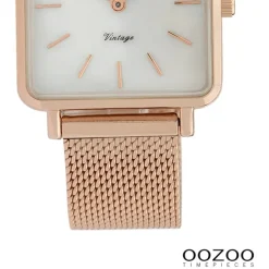 Oozoo Damen Armbanduhr Vintage Series Analog Metall rosegold UOC9846A