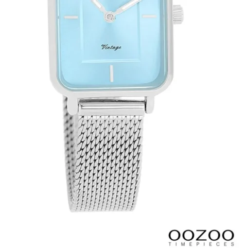 Oozoo Damen Armbanduhr Vintage Series Analog Metall silber UOC20351