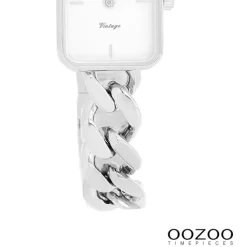 Oozoo Damen Armbanduhr Vintage Series Analog Metall silber UOC20360