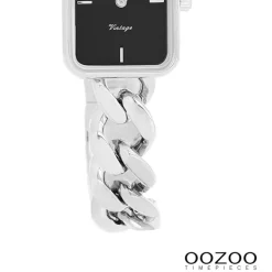 Oozoo Damen Armbanduhr Vintage Series Analog Metall silber UOC20361