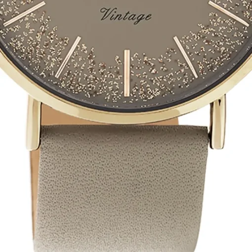 Oozoo Damen Armbanduhr Vintage C20130 Analog Leder braun UOC20130