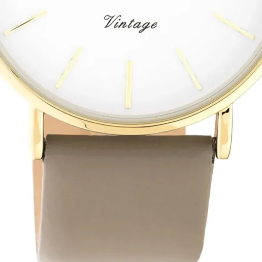 Oozoo Damen Armbanduhr Vintage C20220 Analog Leder braun UOC20220