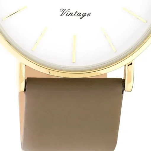 Oozoo Damen Armbanduhr Vintage C20222 Analog Leder braun UOC20222
