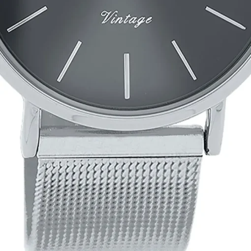 Oozoo Damen Armbanduhr Vintage Series C9938A Analog Edelstahl silber UOC9938A