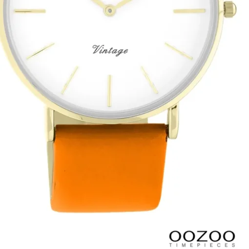 Oozoo Damen Armbanduhr Vintage Series C20307 Analog Leder orange UOC20307