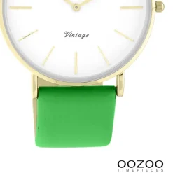 Oozoo Damen Armbanduhr Vintage Series C20308 Analog Leder grün UOC20308