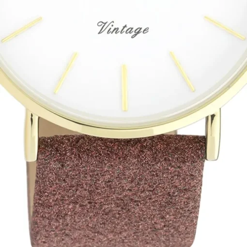 Oozoo Damen Armbanduhr Vintage C20149 Analog Leder braunrot UOC20149
