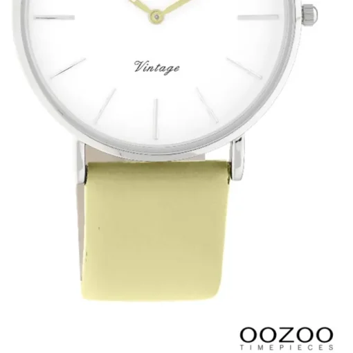 Oozoo Damen Armbanduhr Vintage Series Analog Leder grün UOC20282