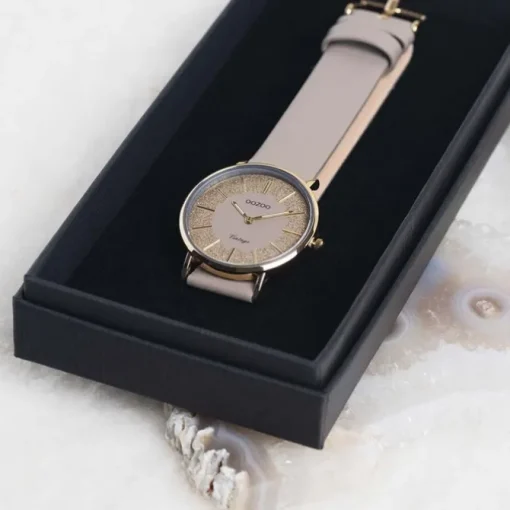 Oozoo Damen Armbanduhr Vintage Series Analog Leder braun UOC20184