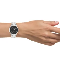 Oozoo Damen Armbanduhr Vintage Series Analog Metall silber UOC20031
