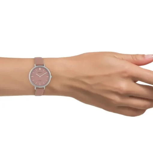Oozoo Damen Armbanduhr Vintage Series Analog Leder rosa UOC9812A