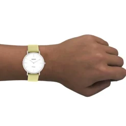 Oozoo Damen Armbanduhr Vintage Series C20301 Analog Leder sand gelbgrün UOC20301