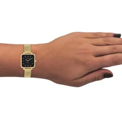 Oozoo Damen Armbanduhr Vintage Series Analog Metall Mesh gold UOC20264