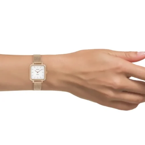 Oozoo Damen Armbanduhr Vintage Series C10971 Analog Metall Mesh rosé UOC10971