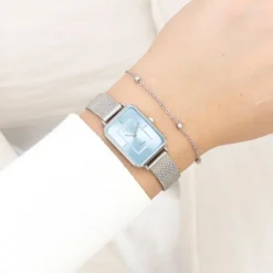 Oozoo Damen Armbanduhr Vintage Series Analog Metall silber UOC20351