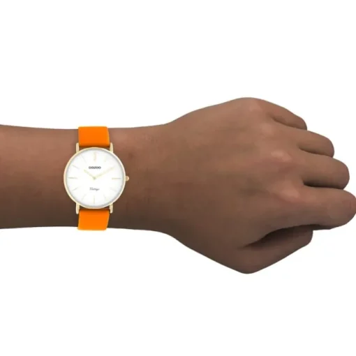 Oozoo Damen Armbanduhr Vintage Series C20307 Analog Leder orange UOC20307
