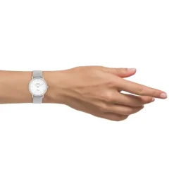 Oozoo Damen Armbanduhr Vintage C20155 Analog Leder silber UOC20155