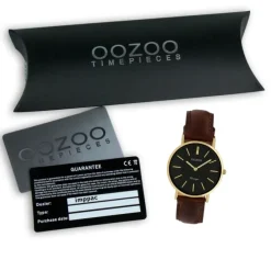 Oozoo Damen Armbanduhr Vintage Analog Leder braun UOC9838A