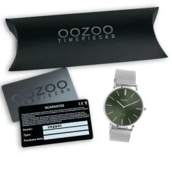 Oozoo Damen Armbanduhr Vintage Analog Metall silber UOC10871