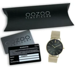 Oozoo Damen Armbanduhr Vintage Analog Metall gold UOC10872