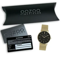 Oozoo Damen Armbanduhr Vintage Series Analog Edelstahl gold UOC9914A