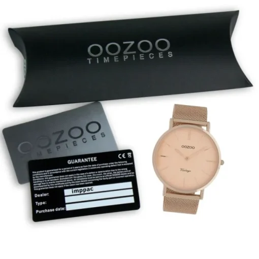 Oozoo Damen Armbanduhr Vintage Series C9920A Analog Edelstahl roségold UOC9920A