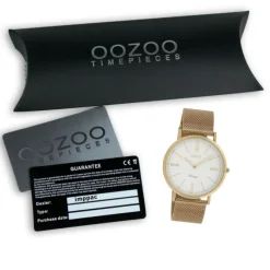 Oozoo Damen Armbanduhr Vintage Series Analog Metall rosegold UOC20061