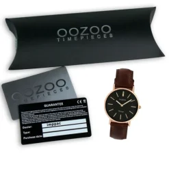 Oozoo Damen Armbanduhr Vintage Analog Leder braun UOC9839A