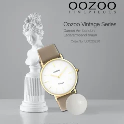 Oozoo Damen Armbanduhr Vintage C20220 Analog Leder braun UOC20220