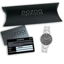 Oozoo Damen Armbanduhr Vintage Series Analog Metall silber UOC20042
