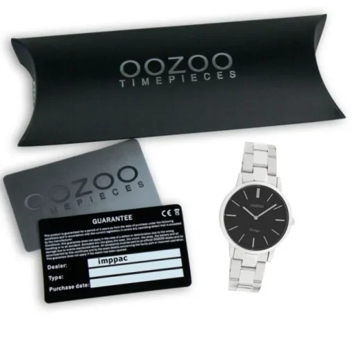 Oozoo Damen Armbanduhr Vintage Series Analog Metall silber UOC20043