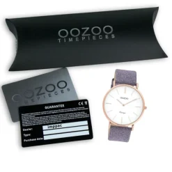 Oozoo Damen Armbanduhr Vintage C20152 Analog Leder violette UOC20152