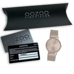 Oozoo Damen Armbanduhr Vintage Series Analog Metall braun UOC20337
