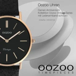 Oozoo Damen Armbanduhr Vintage C20159 Analog Leder braun UOC20159