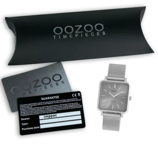 Oozoo Damen Armbanduhr Vintage Series Analog Metall silber UOC9842A