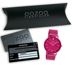 Oozoo Damen Armbanduhr Vintage Series C20275 Analog Metall Mesh pink UOC20275