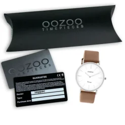 Oozoo Damen Armbanduhr Vintage Series Analog Leder braun UOC20252