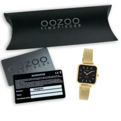 Oozoo Damen Armbanduhr Vintage Series Analog Metall Mesh gold UOC20264