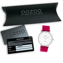 Oozoo Damen Armbanduhr Vintage C20212 Analog Leder rosa UOC20212