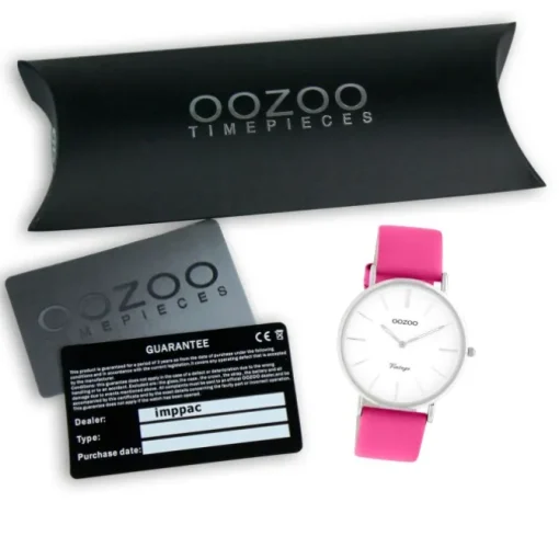 Oozoo Damen Armbanduhr Vintage Series C20304 Analog Leder pink UOC20304