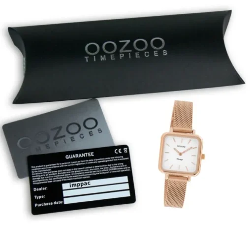 Oozoo Damen Armbanduhr Vintage Series C10971 Analog Metall Mesh rosé UOC10971