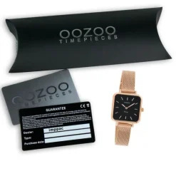 Oozoo Damen Armbanduhr Vintage Series C10972 Analog Metall Mesh rosé UOC10972