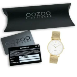 Oozoo Damen Armbanduhr Vintage Series Edelstahl gold UOC9910A
