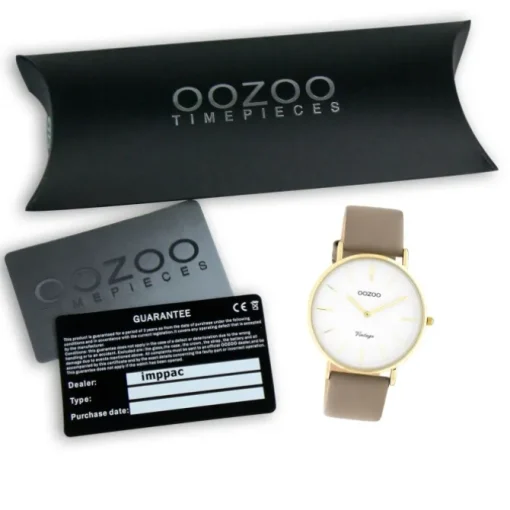 Oozoo Damen Armbanduhr Vintage C20220 Analog Leder braun UOC20220