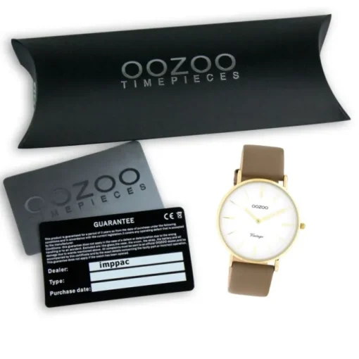 Oozoo Damen Armbanduhr Vintage C20222 Analog Leder braun UOC20222