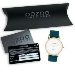 Oozoo Damen Armbanduhr Vintage C20228 Analog Leder türkis UOC20228